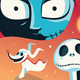 A crop of a A Nightmare Before Christmas piece by Kevin Tiernan.